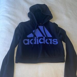 Adidas cropped sweatshirt hoodie size XS